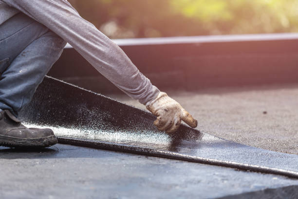 Professional Basement Waterproofing technician working in Saint Johns, MI